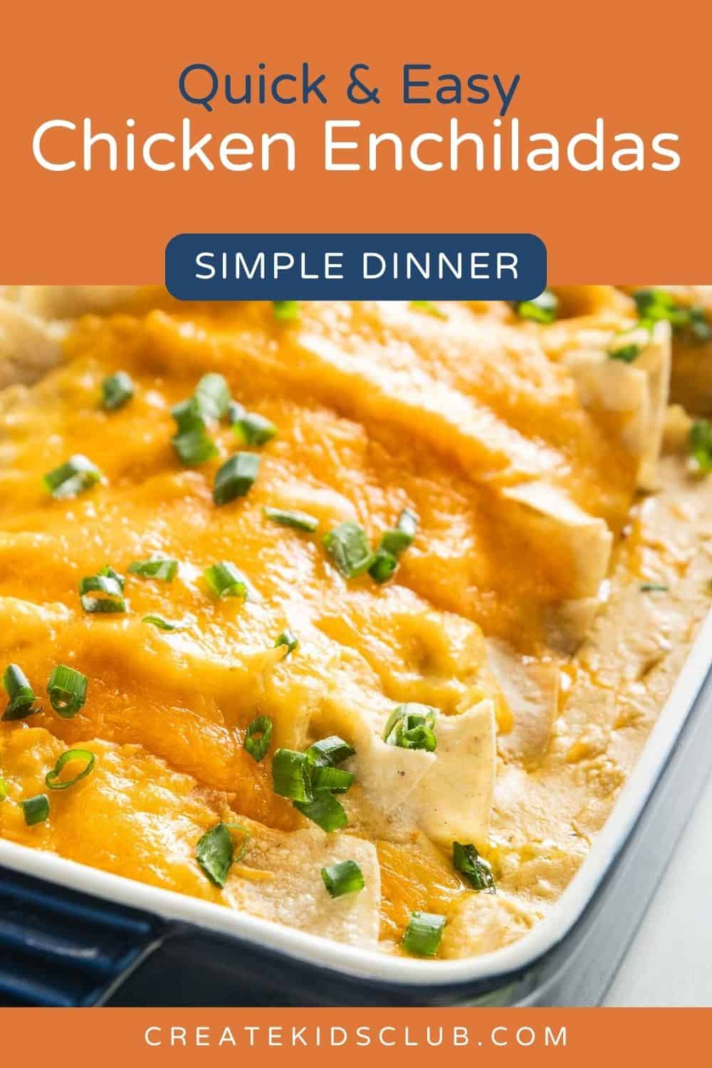 pin of gluten free chicken enchiladas