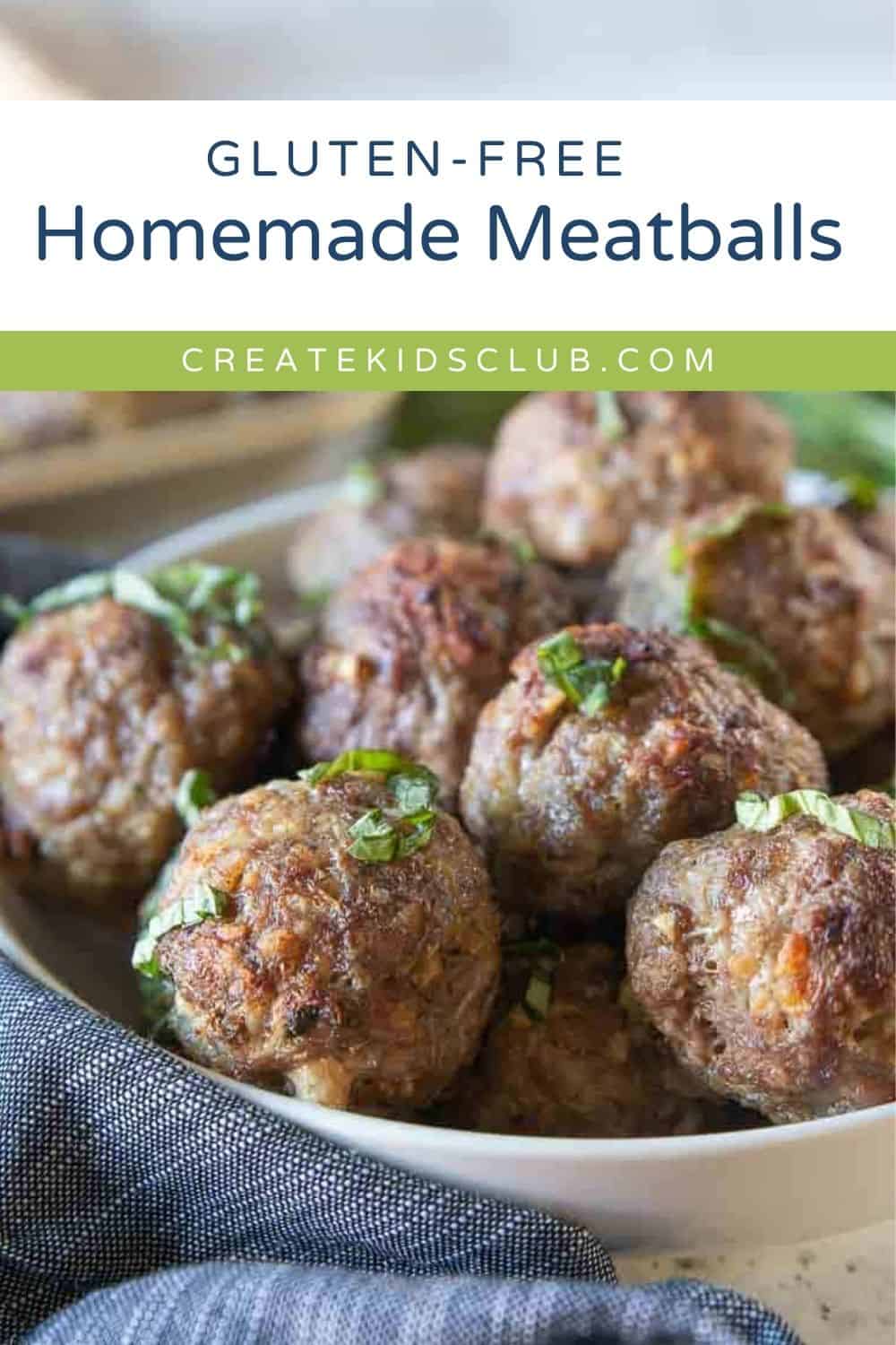 pin of gluten free meatballs