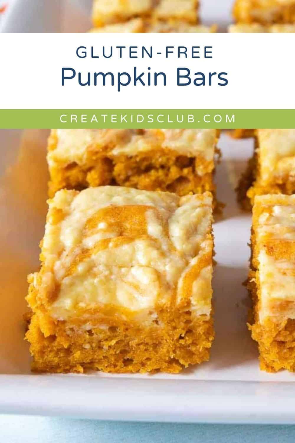 pin of gluten free pumpkin bars