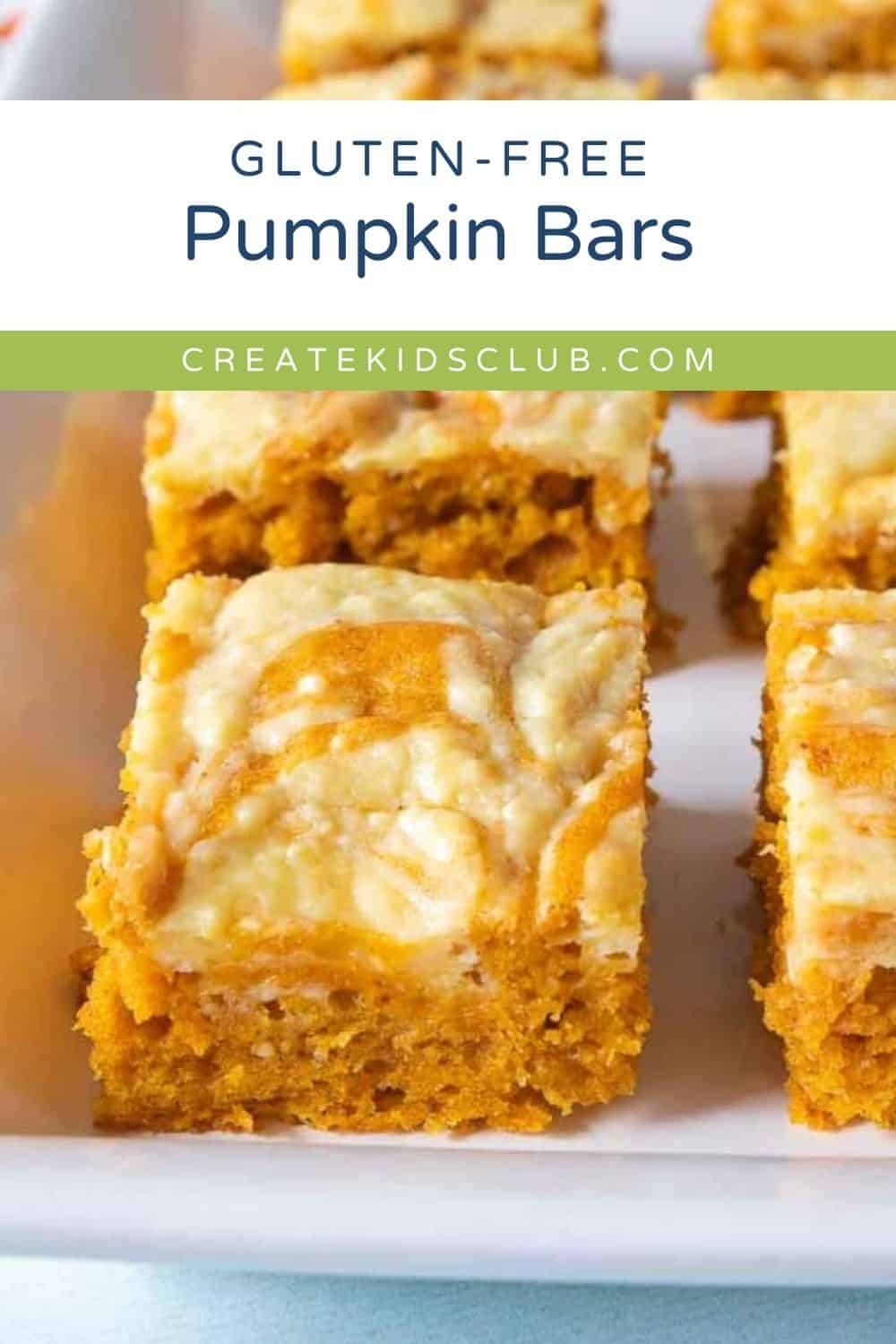 pin of gluten free pumpkin bars