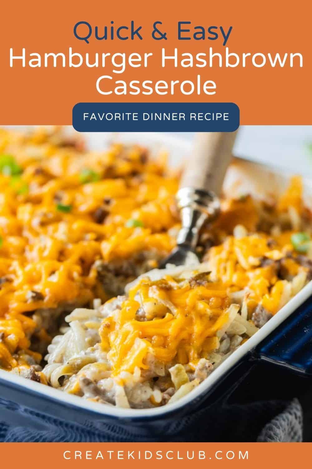 pin of hamburger hashbrown casserole