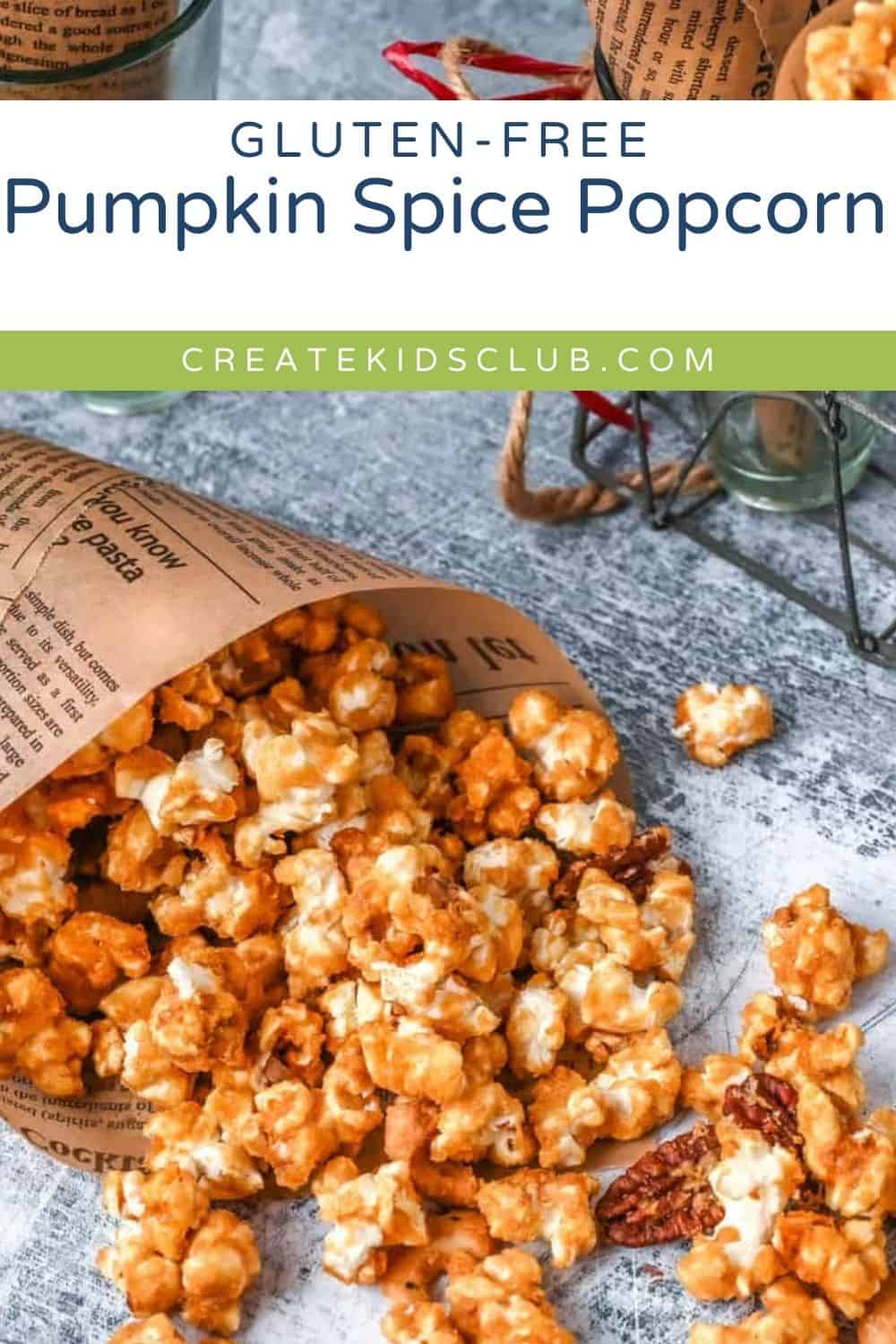 pin of pumpkin spice popcorn
