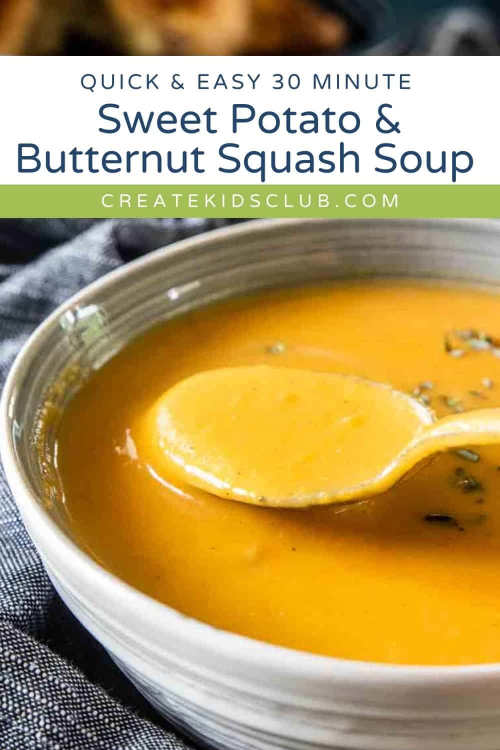 pin of butternut squash sweet potato soup