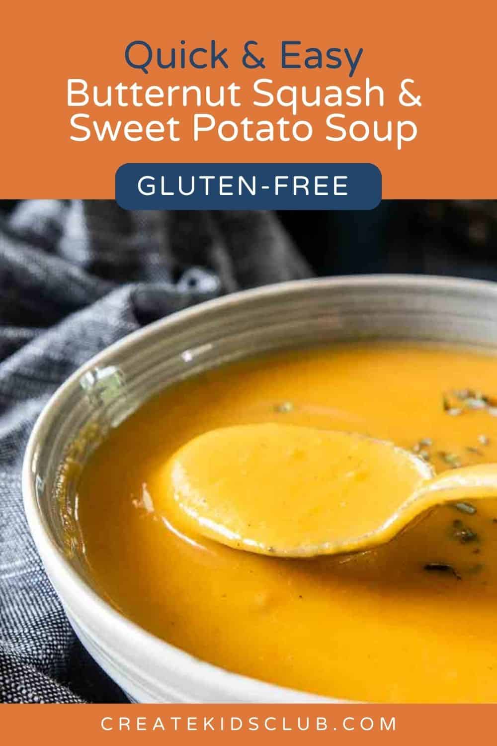 pin of butternut squash sweet potato soup