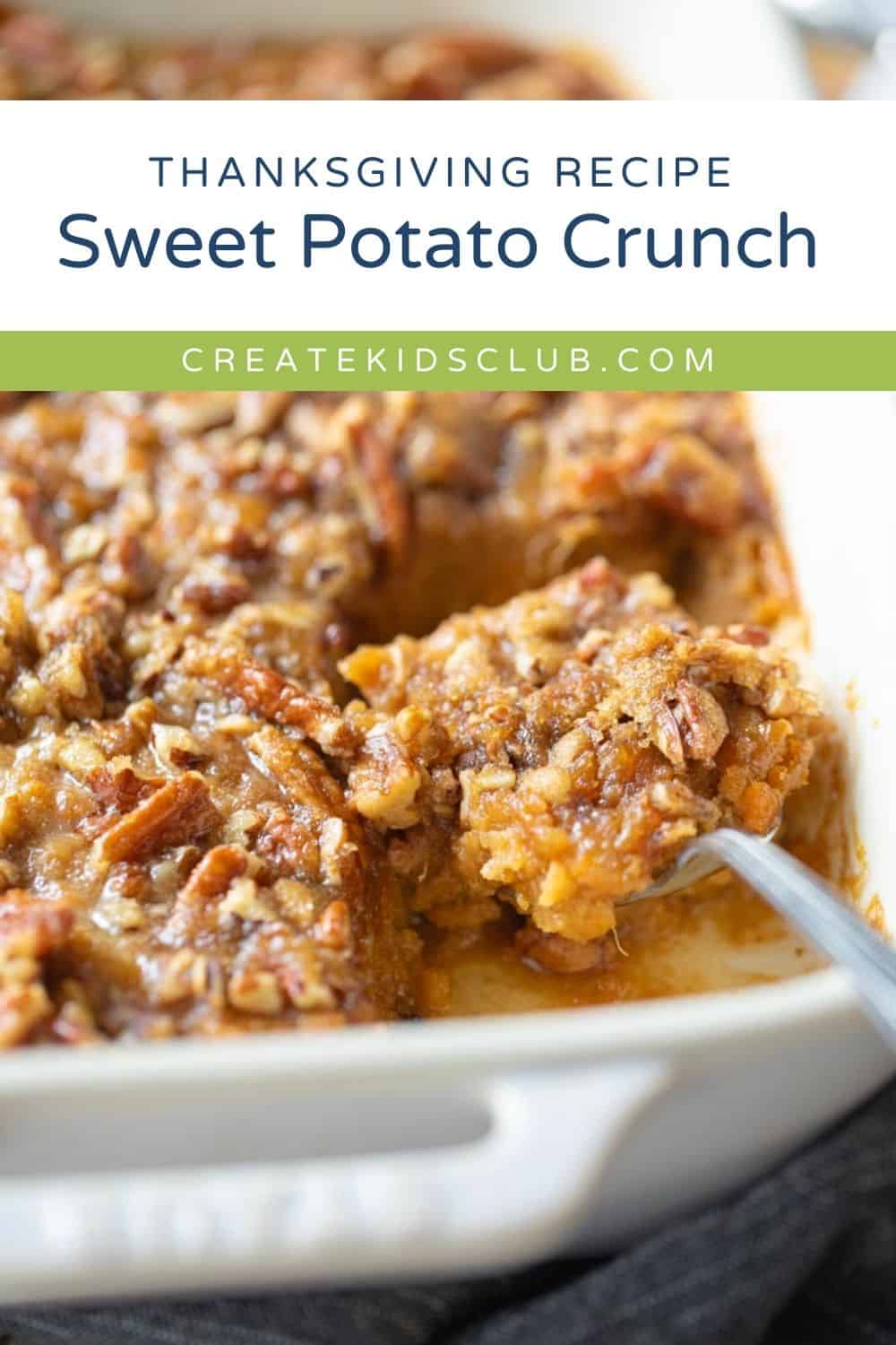 pin of sweet potato crunch