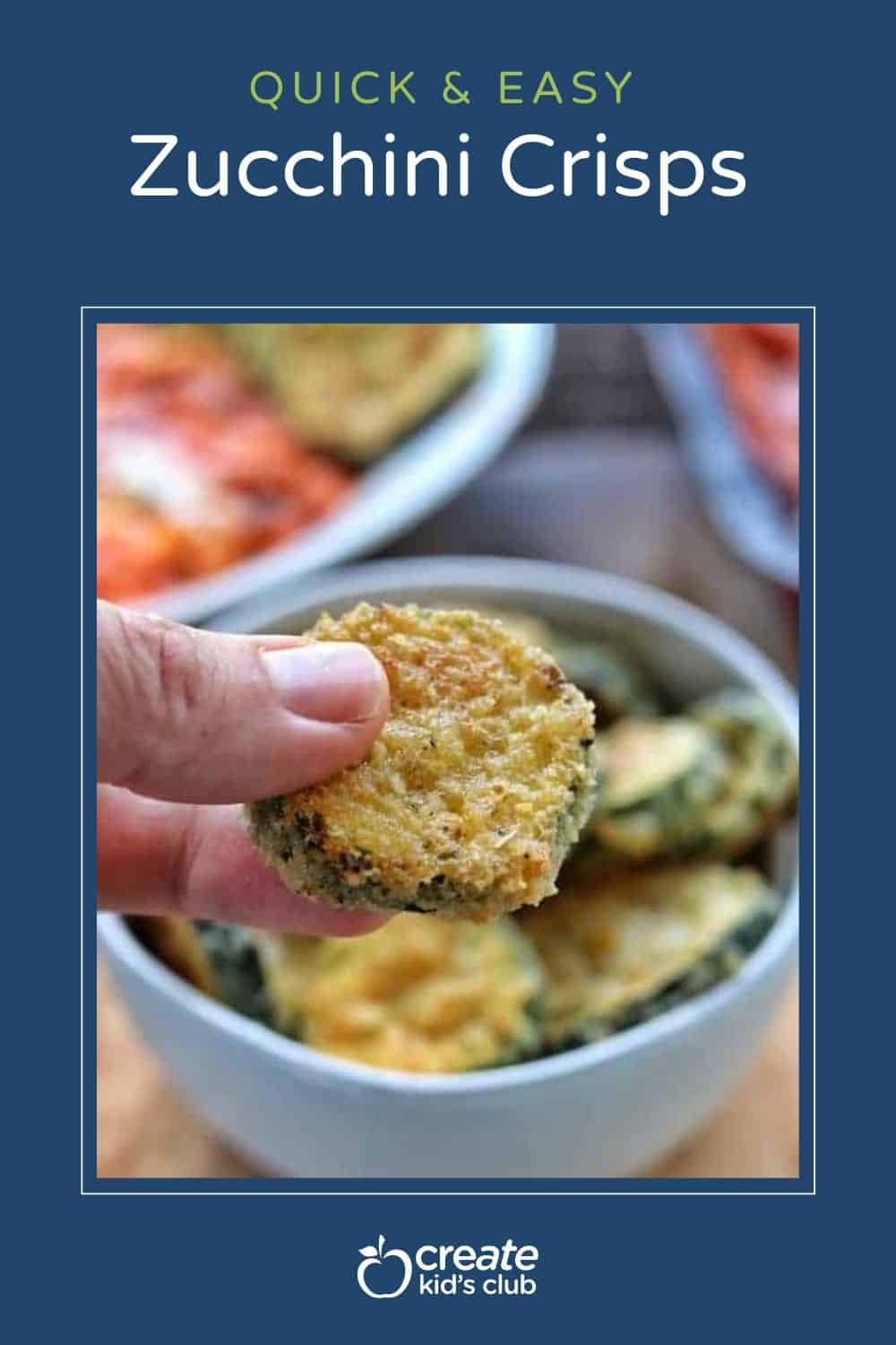 pin of zucchini crisps