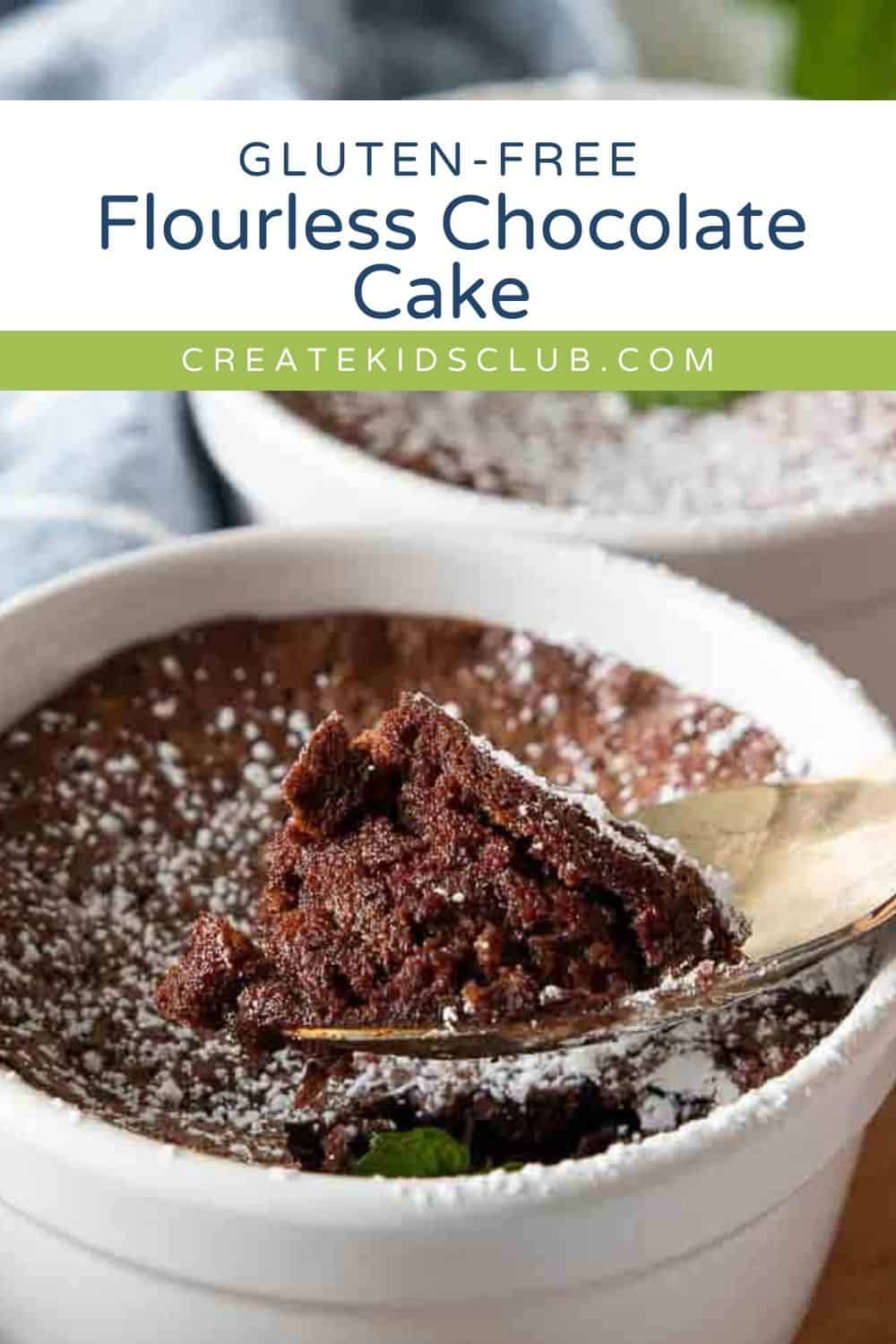 pin of chocolate flourless cake