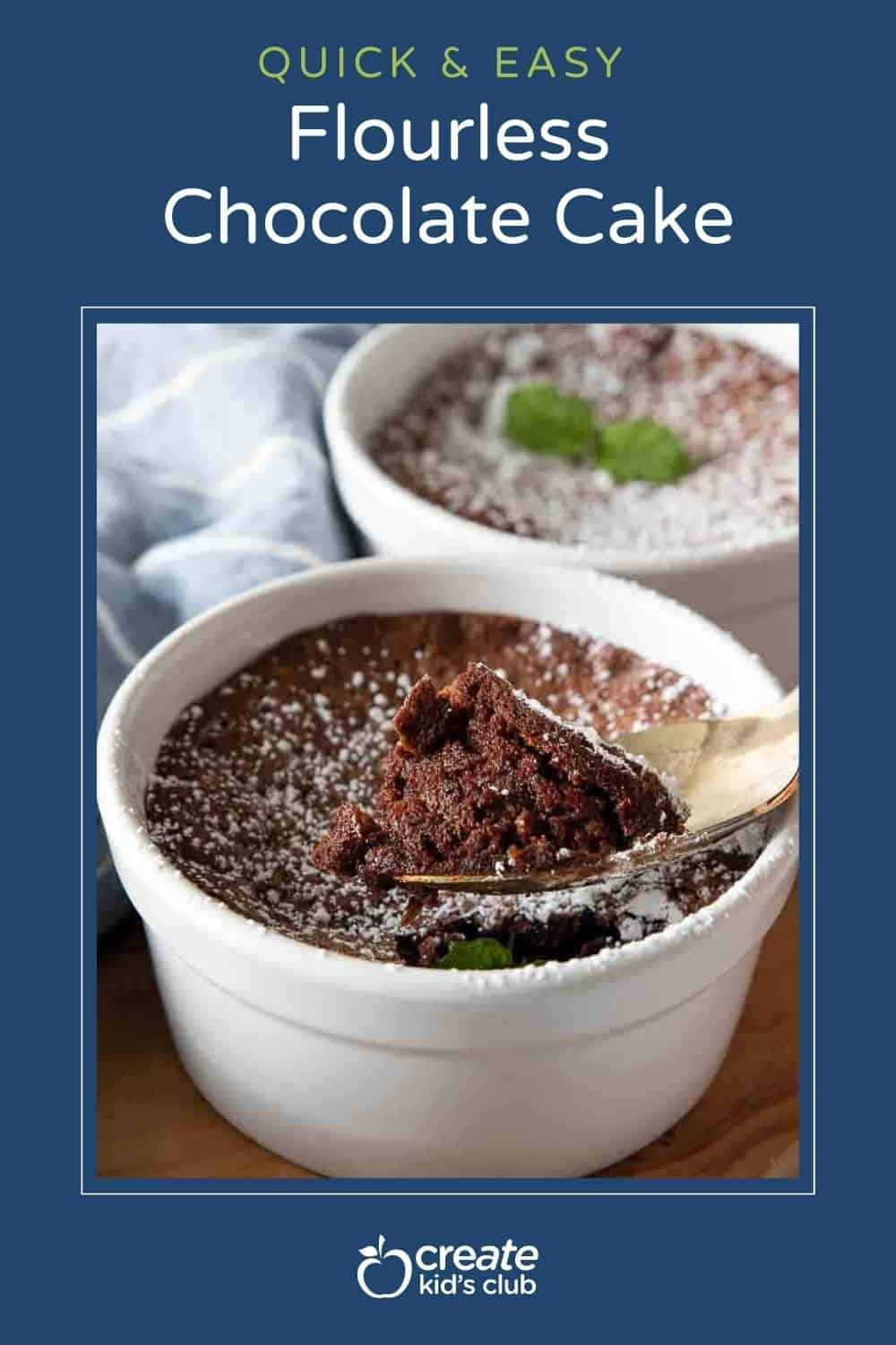 pin of chocolate flourless cake