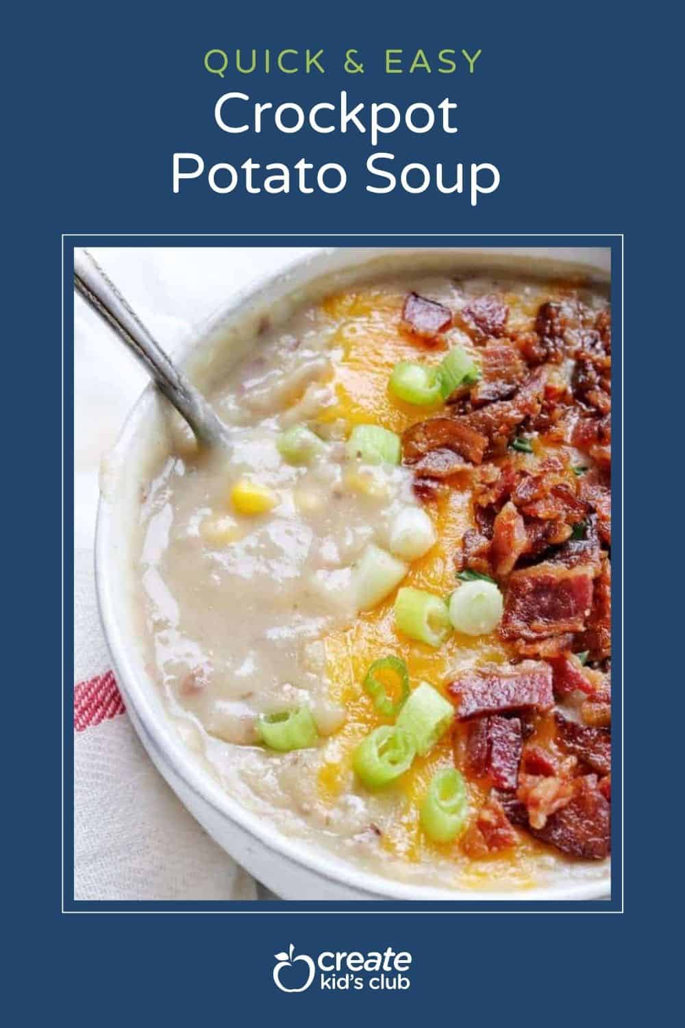 pin of crockpot potato soup