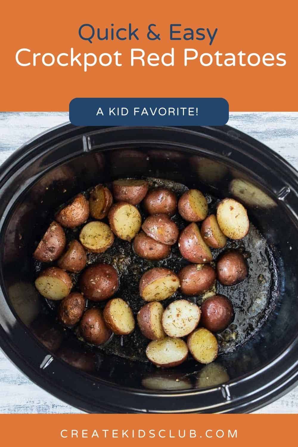 pin of crockpot red potatoes