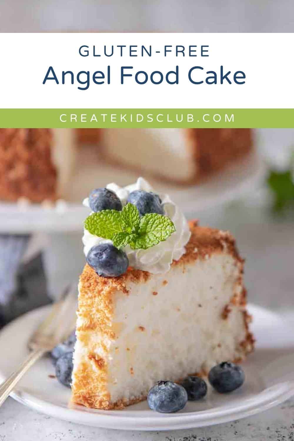 pin of gluten free angel food cake