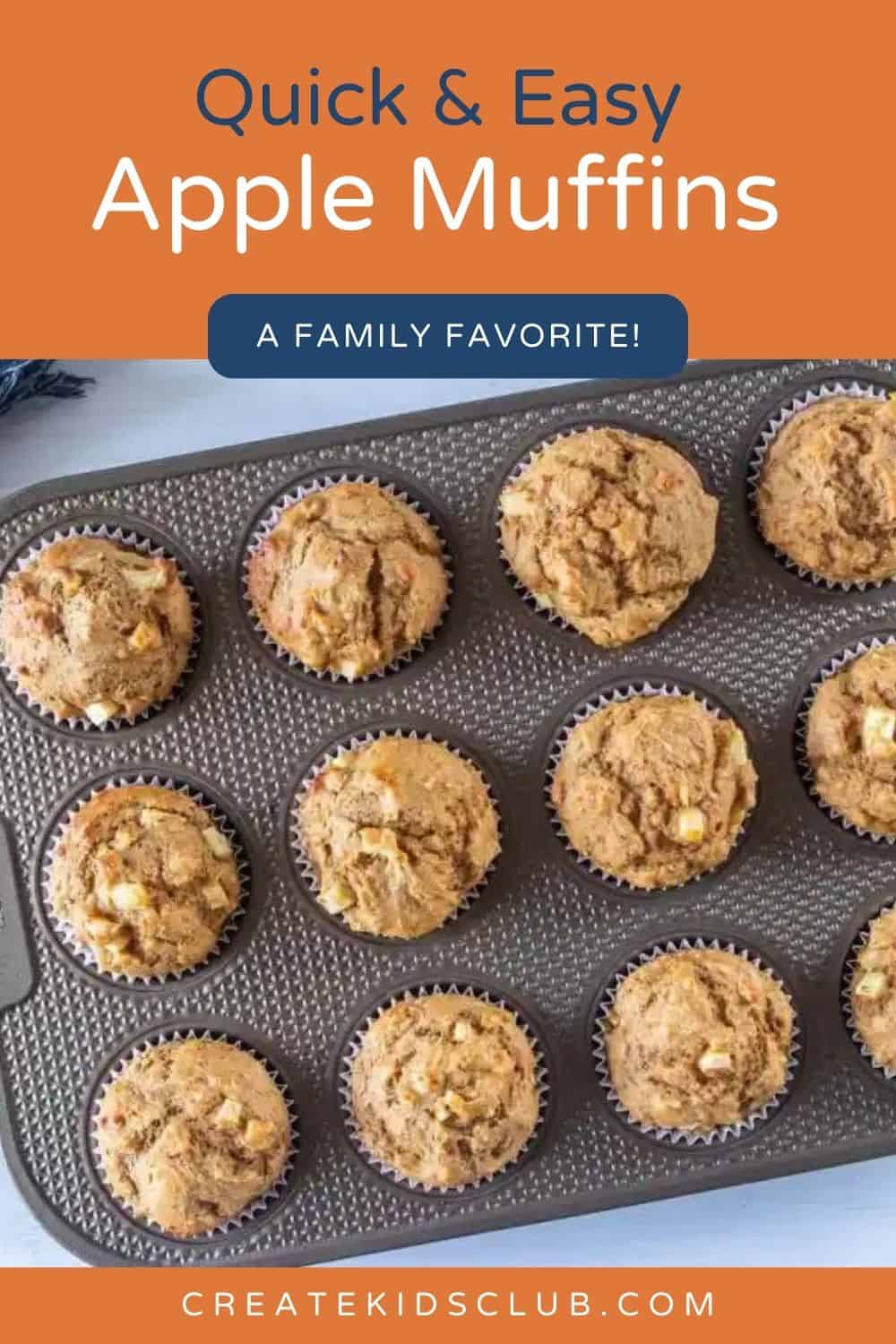 pin of gluten free apple muffins