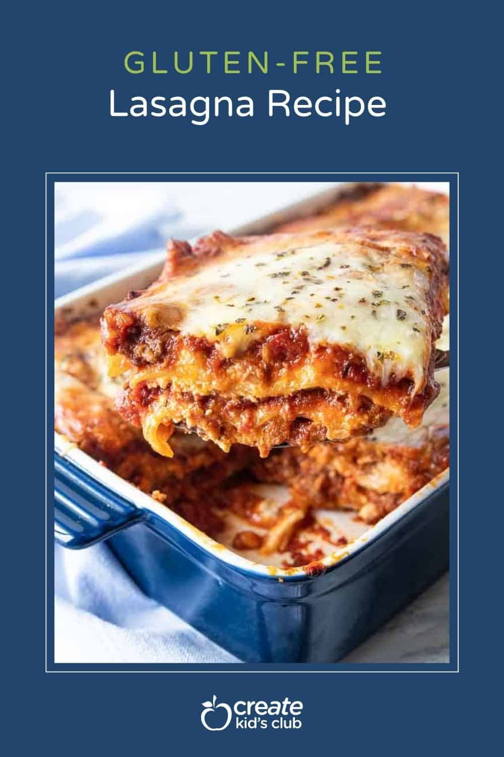 pin of gluten free lasagna