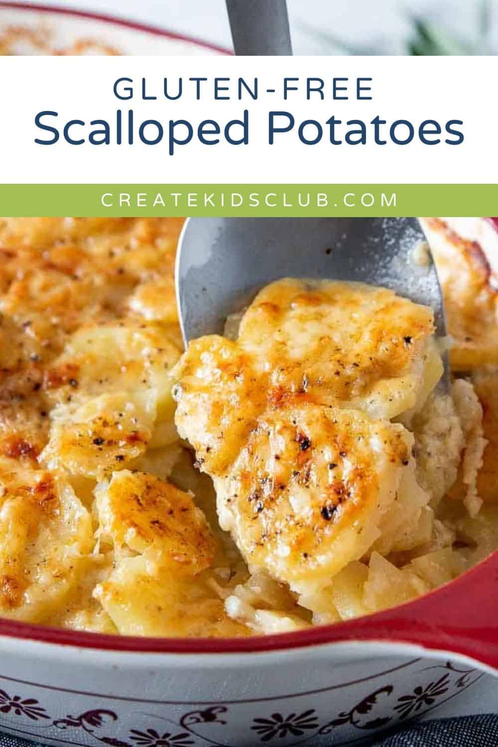 pin of gluten free scalloped potatoes