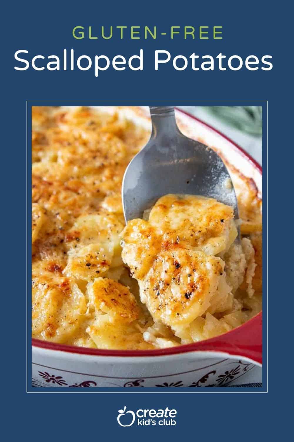 pin of gluten free scalloped potatoes