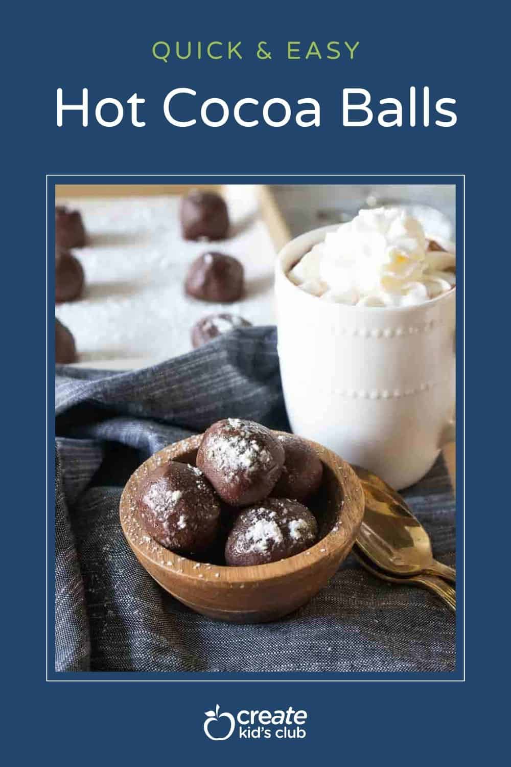 pin of hot chocolate balls