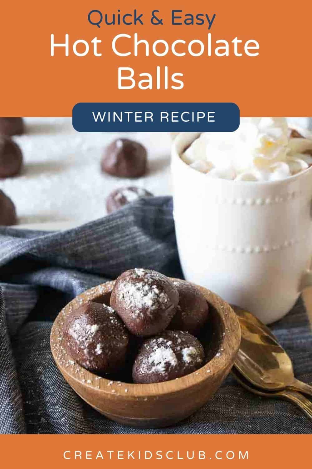 pin of hot chocolate balls