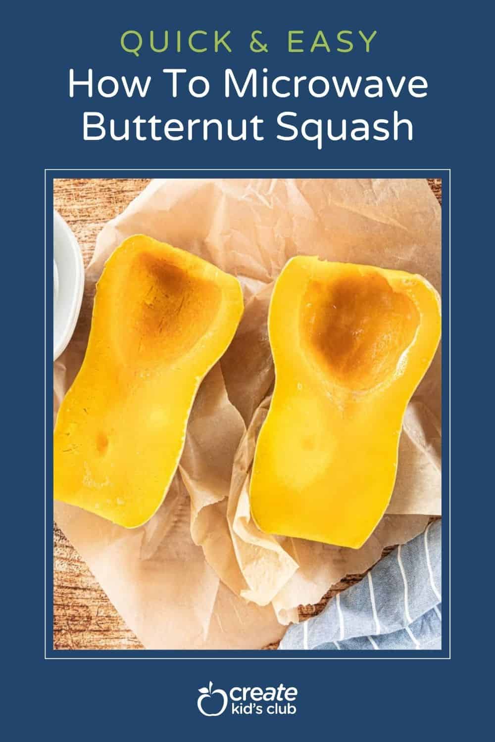 pin for how to microwave butternut squash