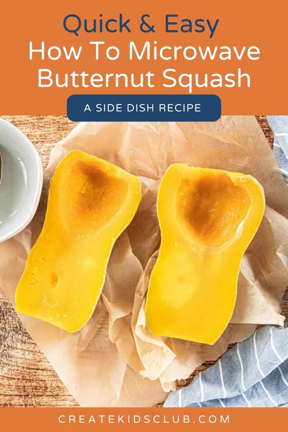 pin for how to microwave butternut squash