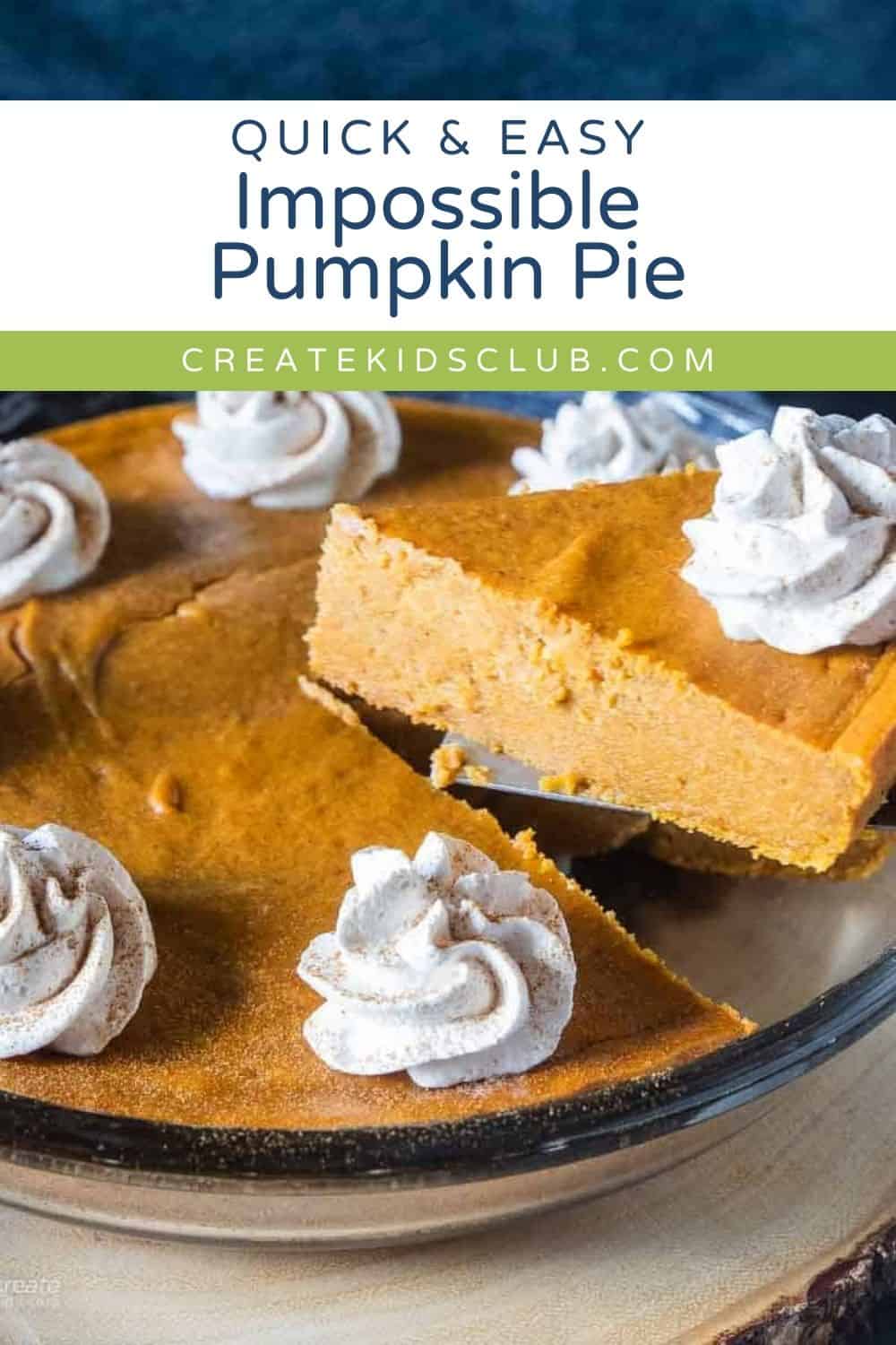 pin of impossible pumpkin pie