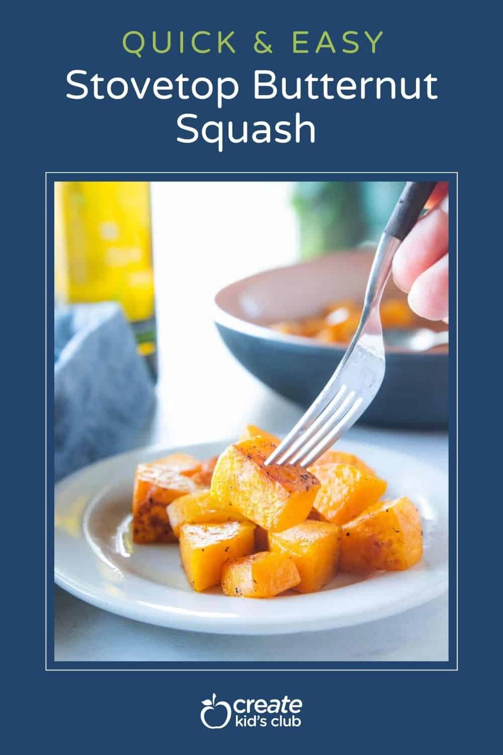 pin of sauteed butternut squash