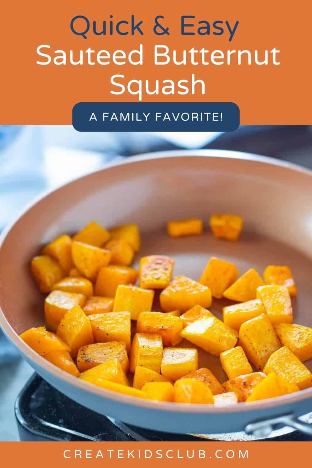 pin of sauteed butternut squash