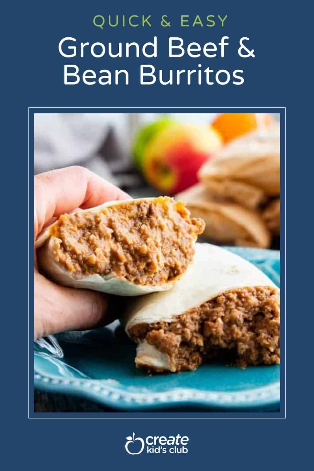 pin of beef and bean burrito