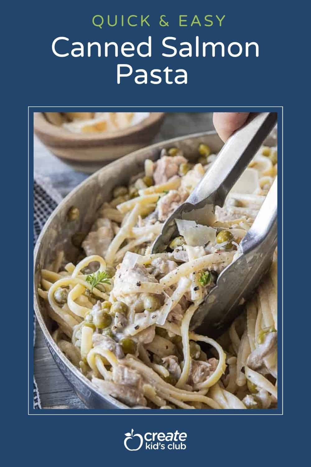 pin of canned salmon pasta