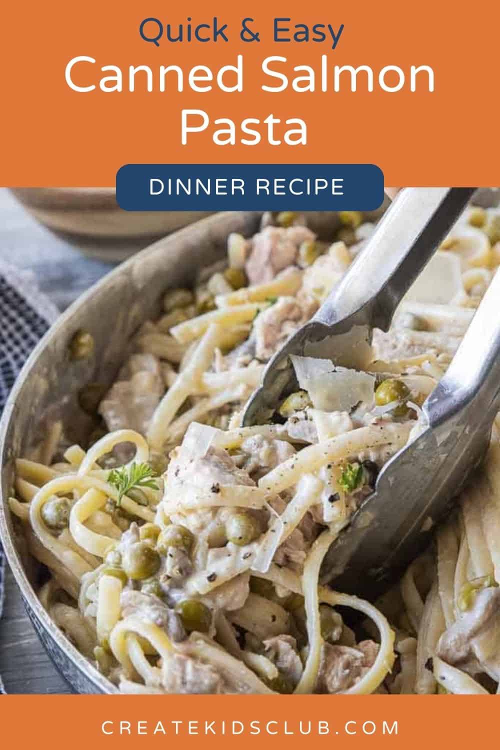 pin of canned salmon pasta