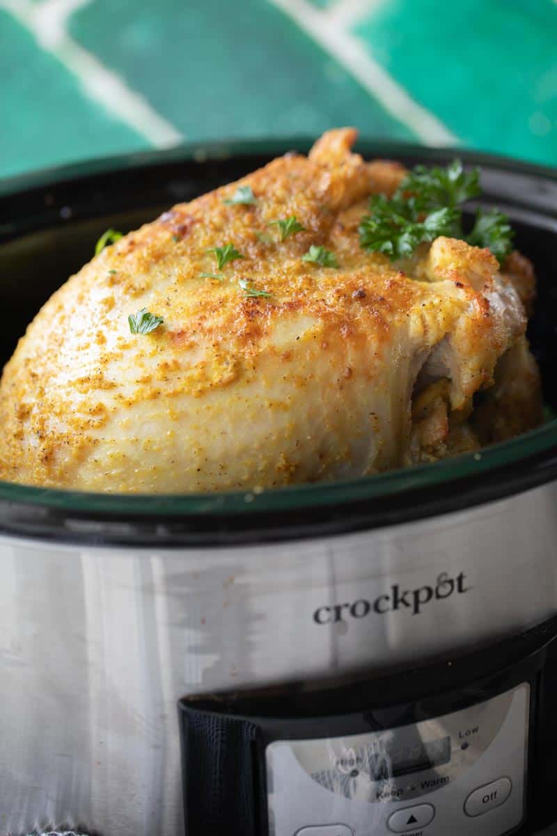 whole turkey in a crockpot