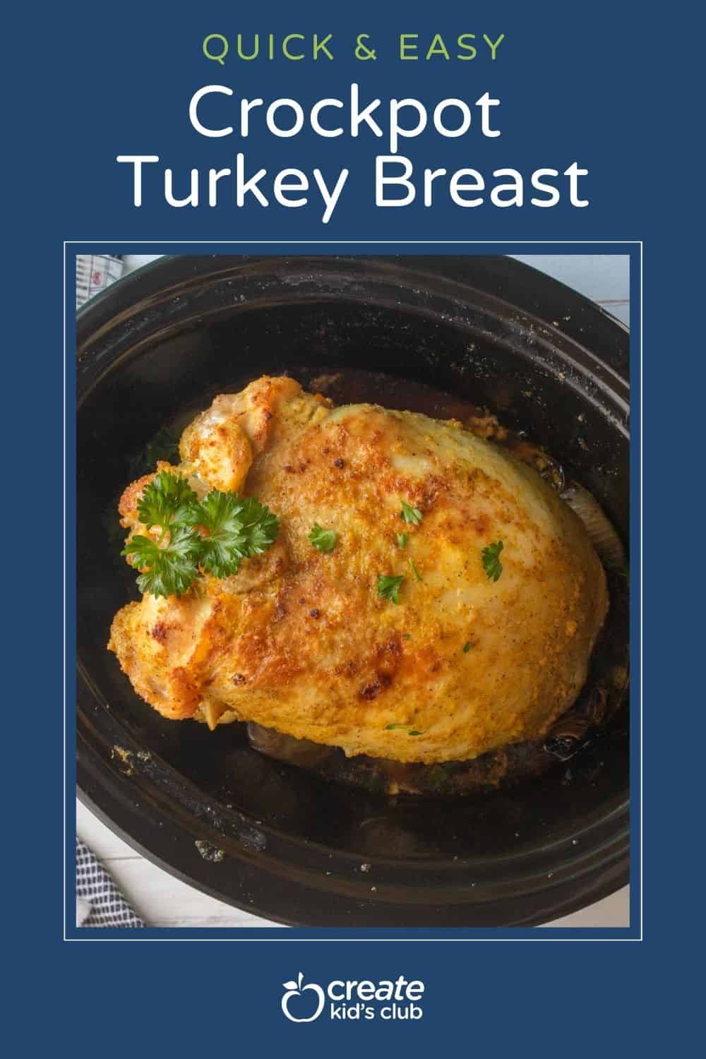 pin of crockpot turkey breast