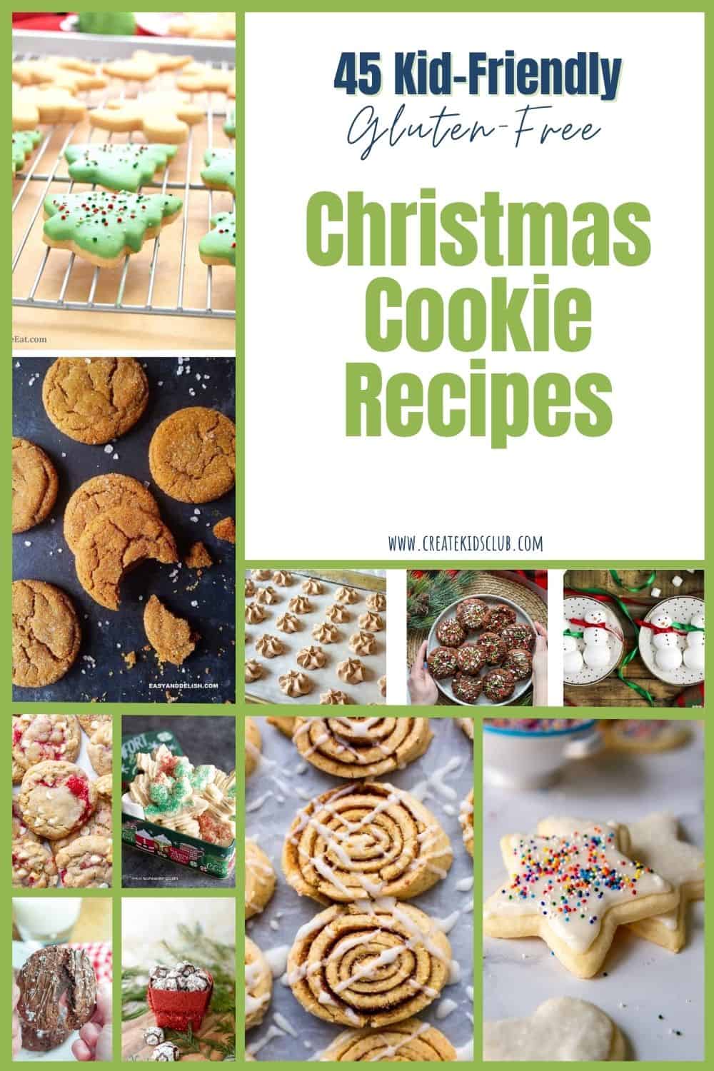 pin of gluten free christmas cookies