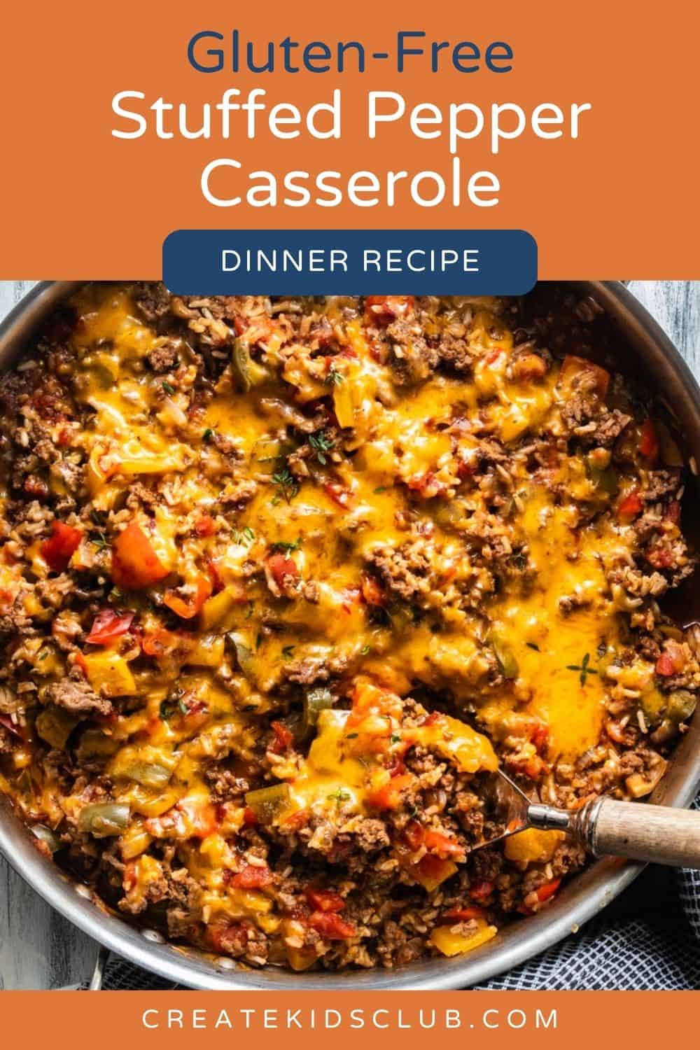 pin for stuffed pepper casserole