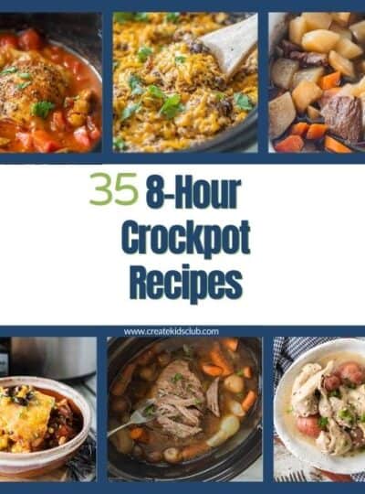 pin of 8 hour crockpot recipes