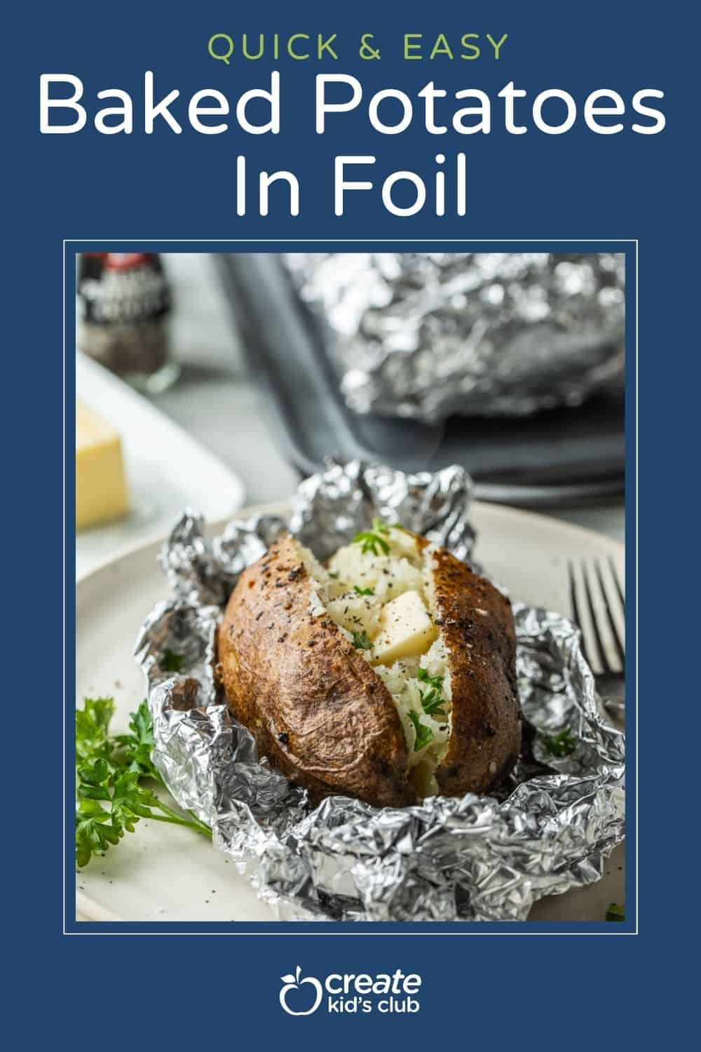 pin for baked potatoes in foil