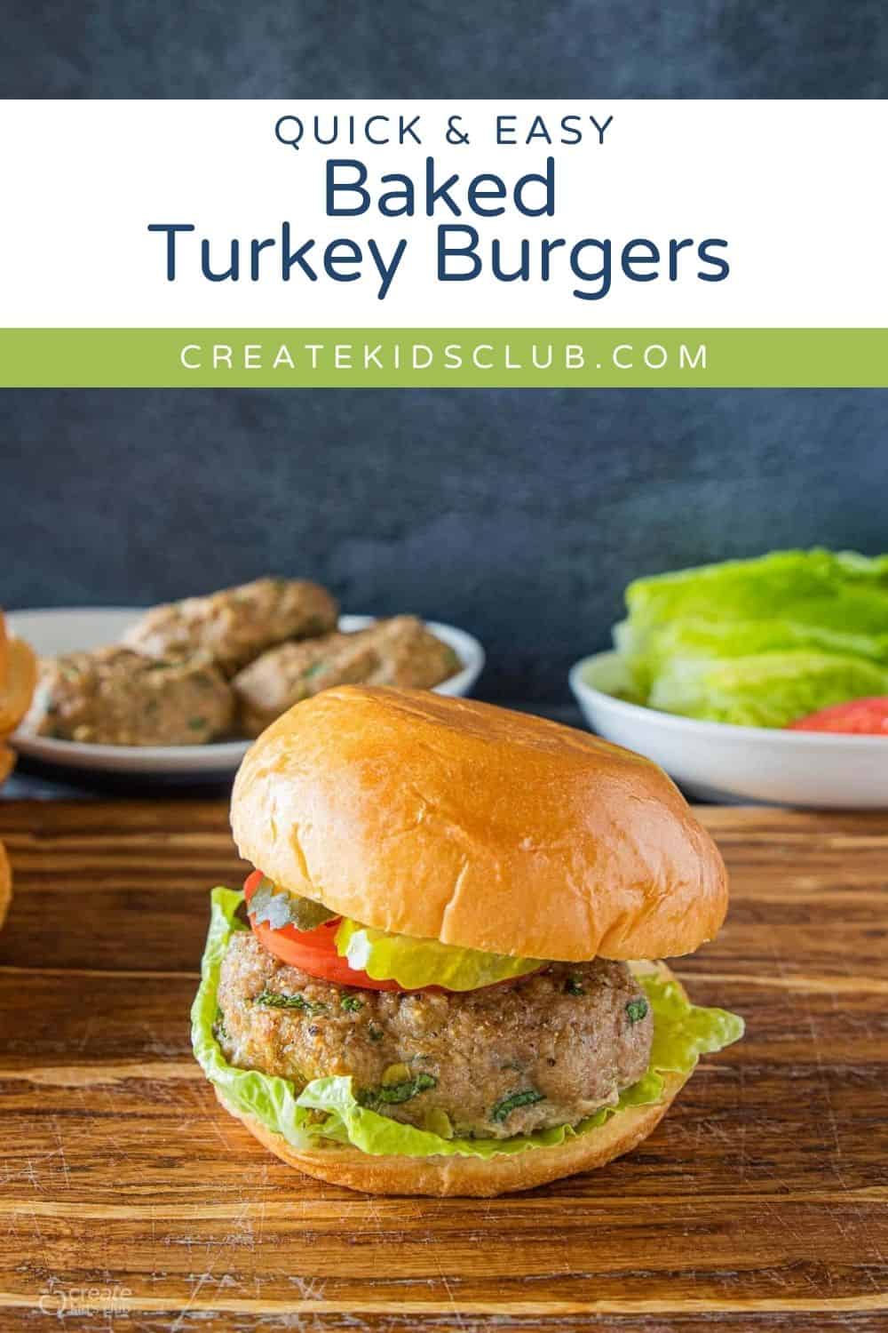 pin for baked turkey burgers