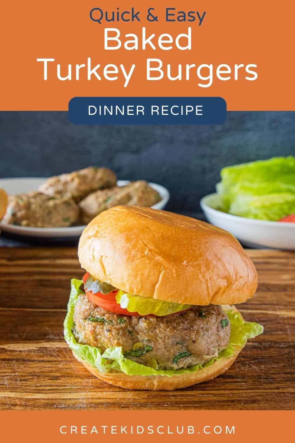 pin for baked turkey burgers