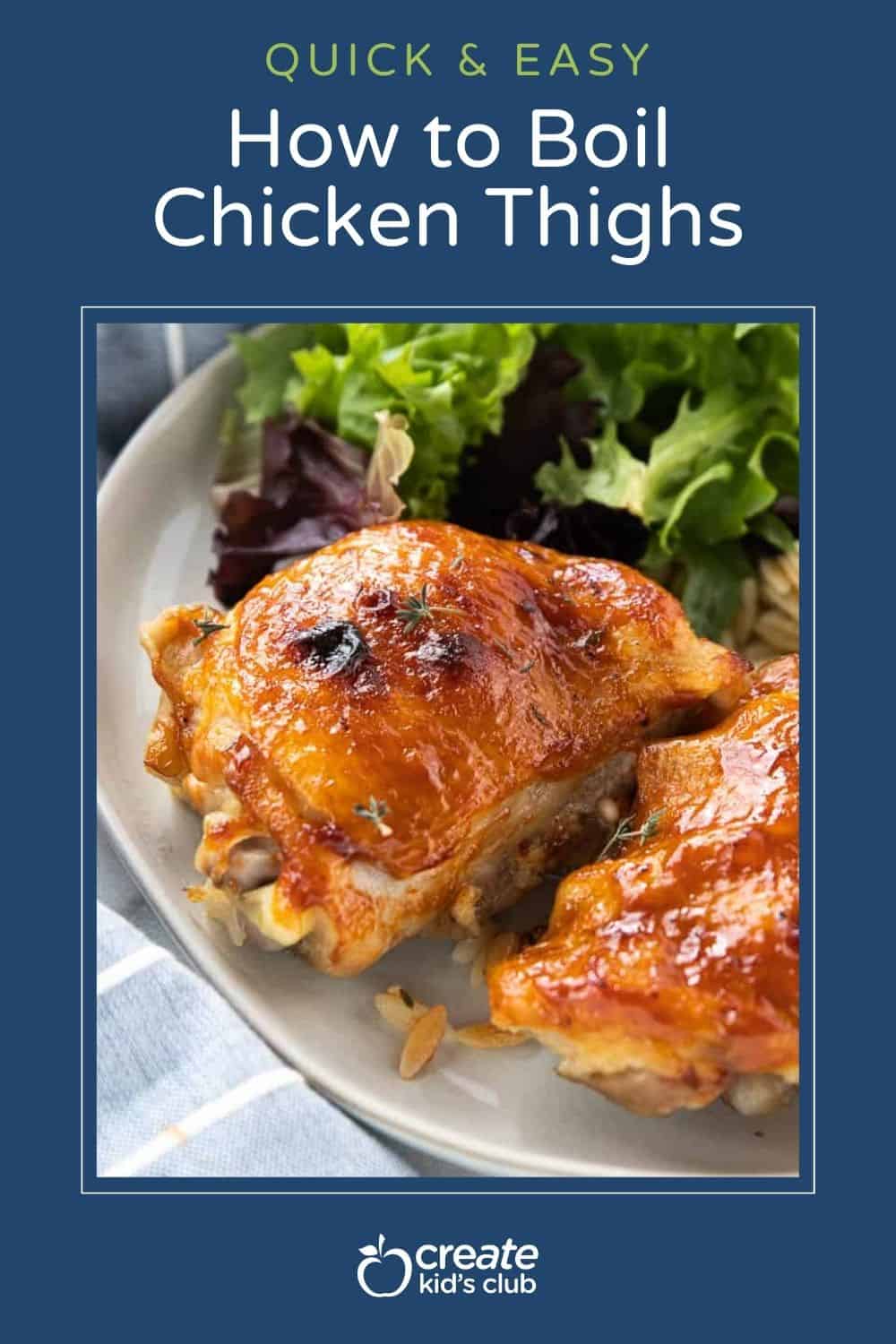 pin for how to boil chicken thighs