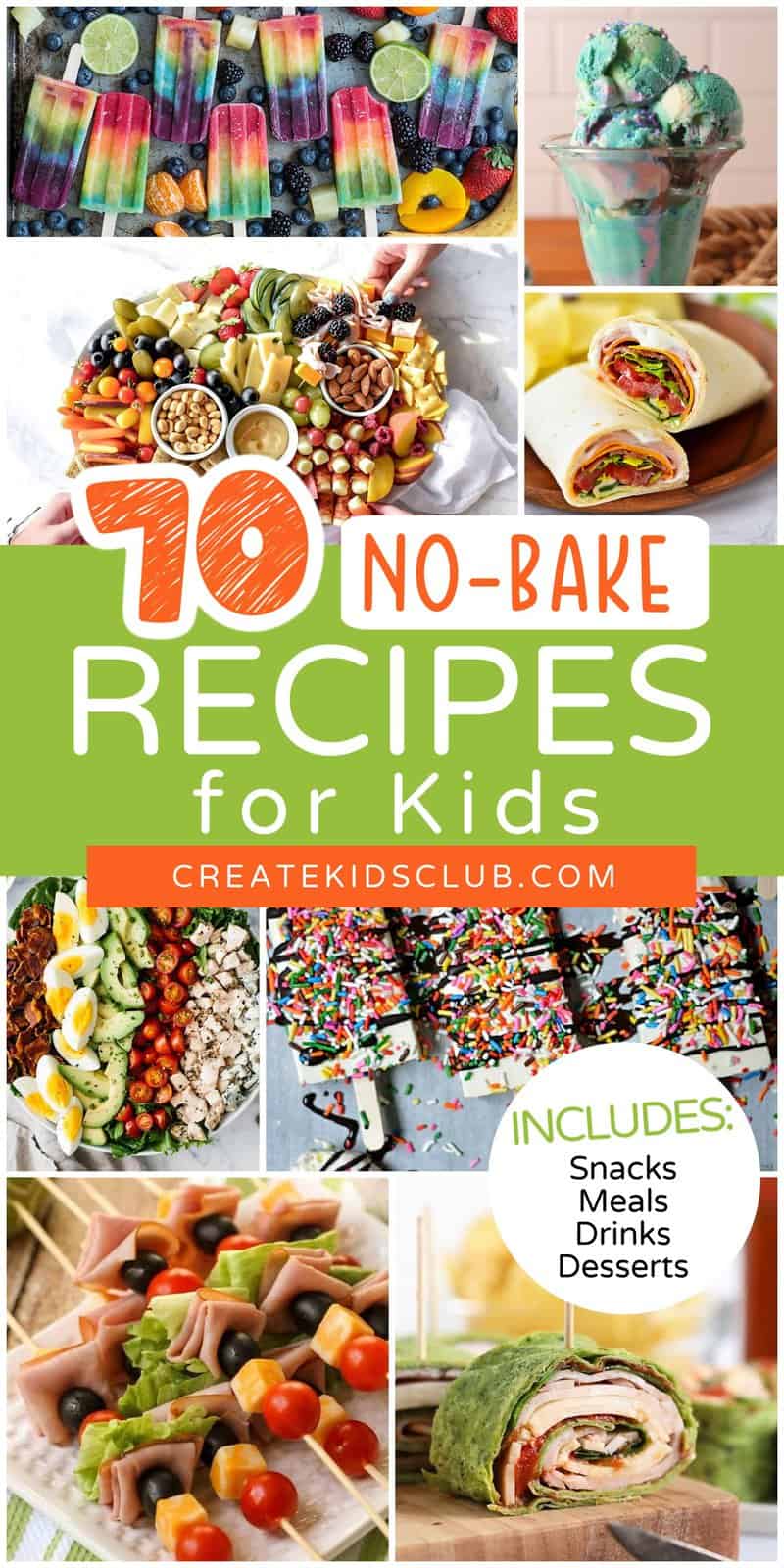 pin for no bake recipes for kids