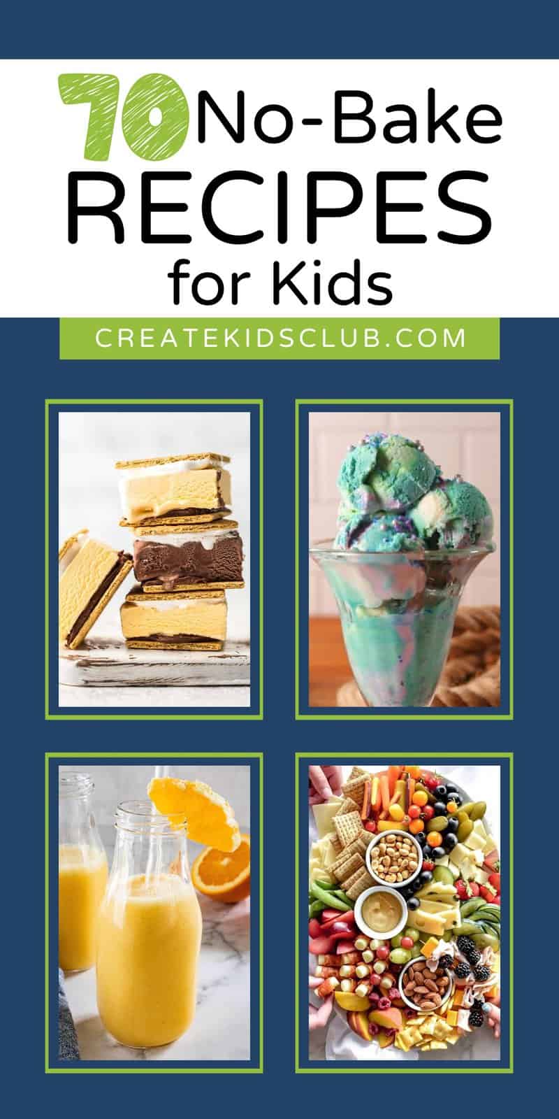 pin for no bake recipes for kids