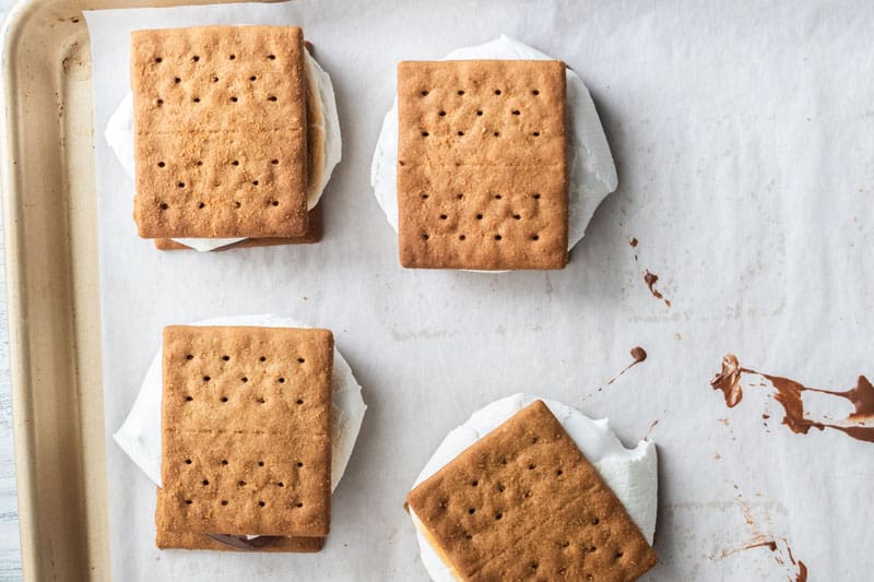 sheet pan smores