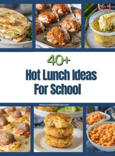 pin for hot lunch ideas for school