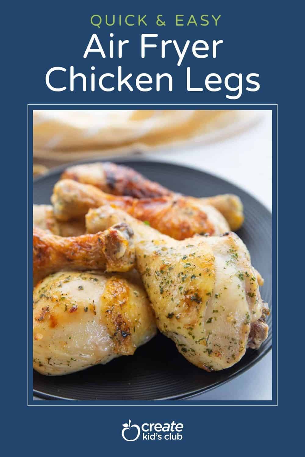 pin of ninja air fryer chicken legs