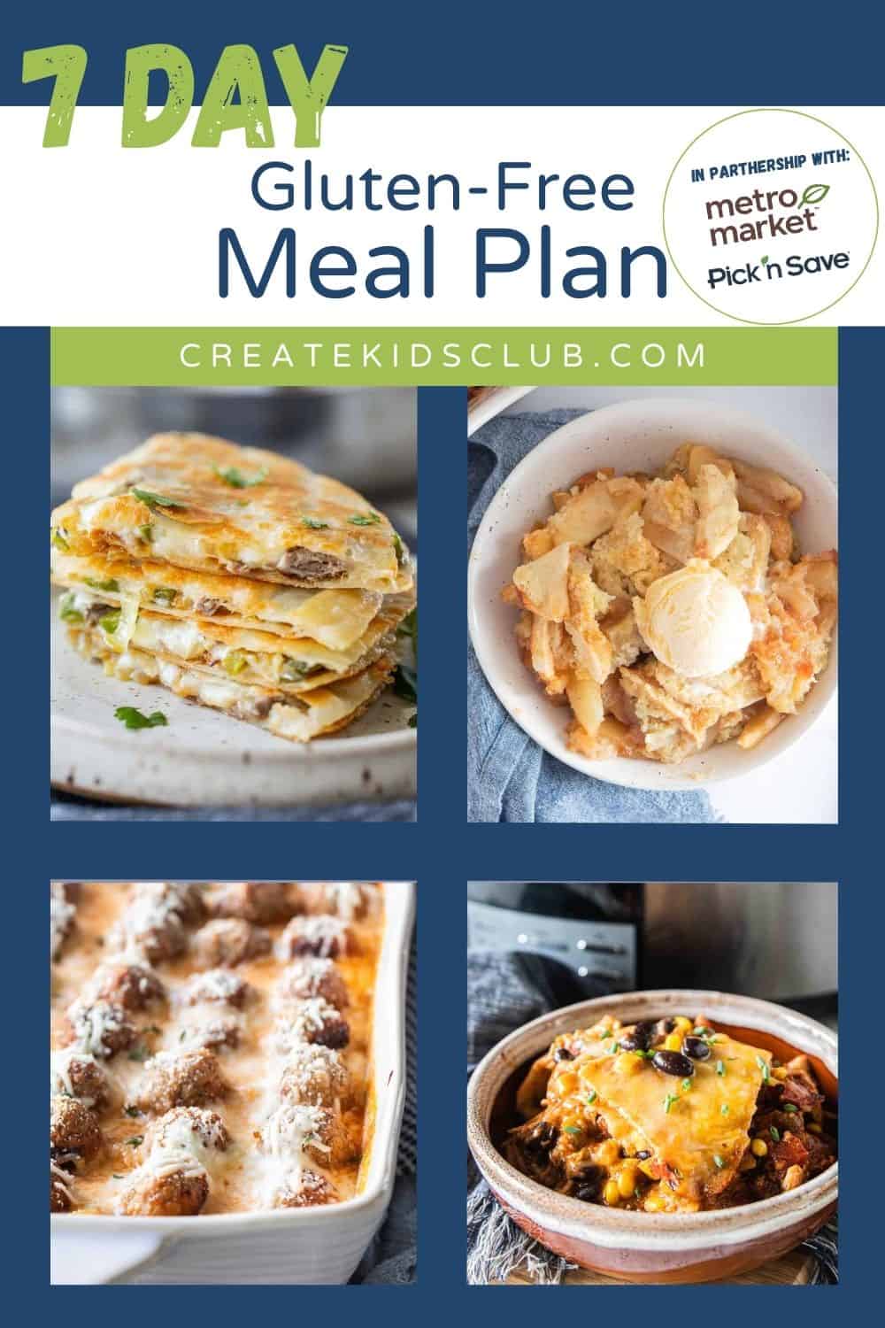 pin for a 7 day meal plan