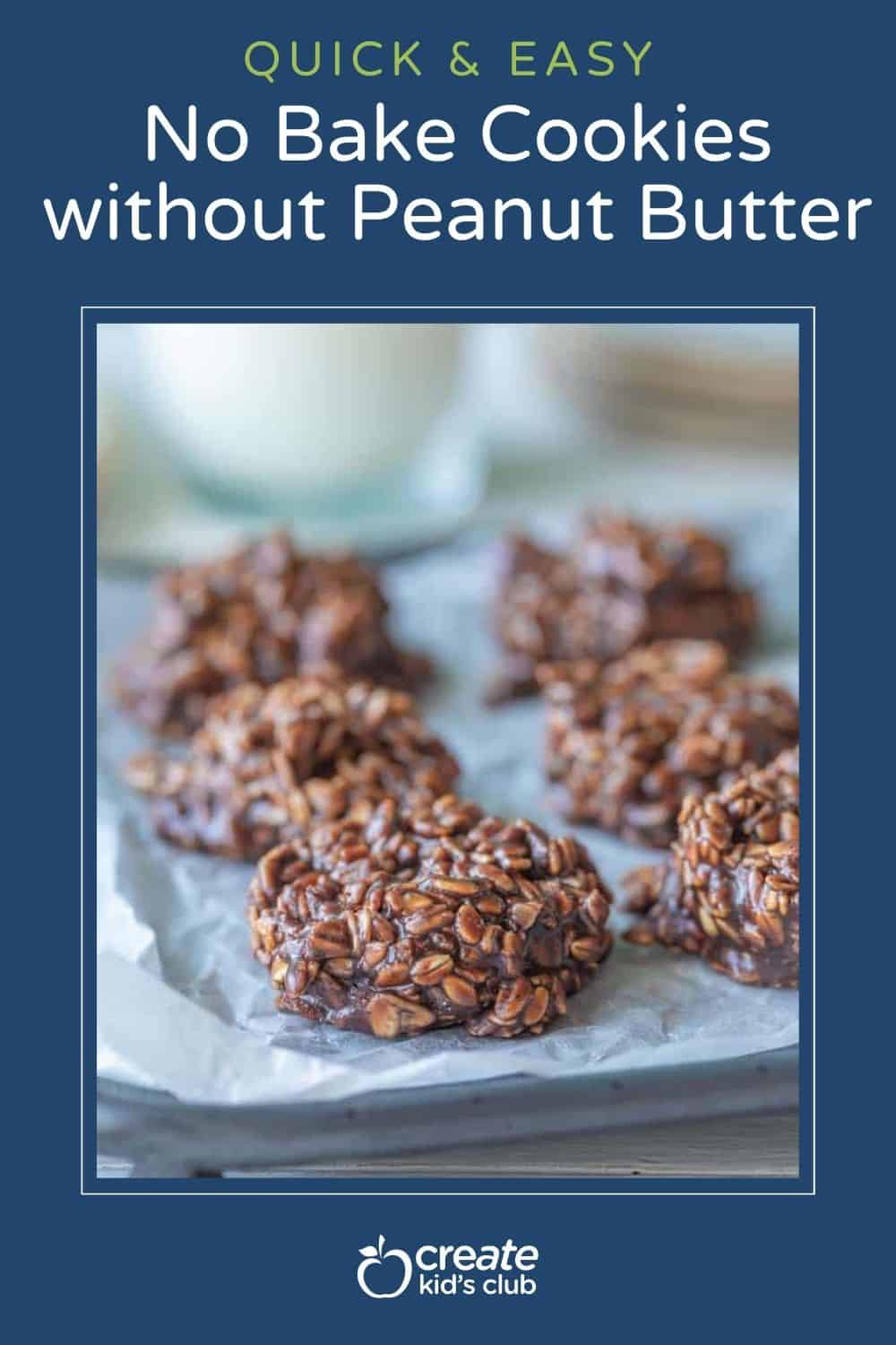 pin of No Bake Cookie without Peanut Butter