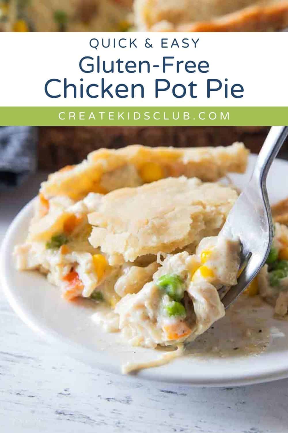 pin of a chicken pot pie