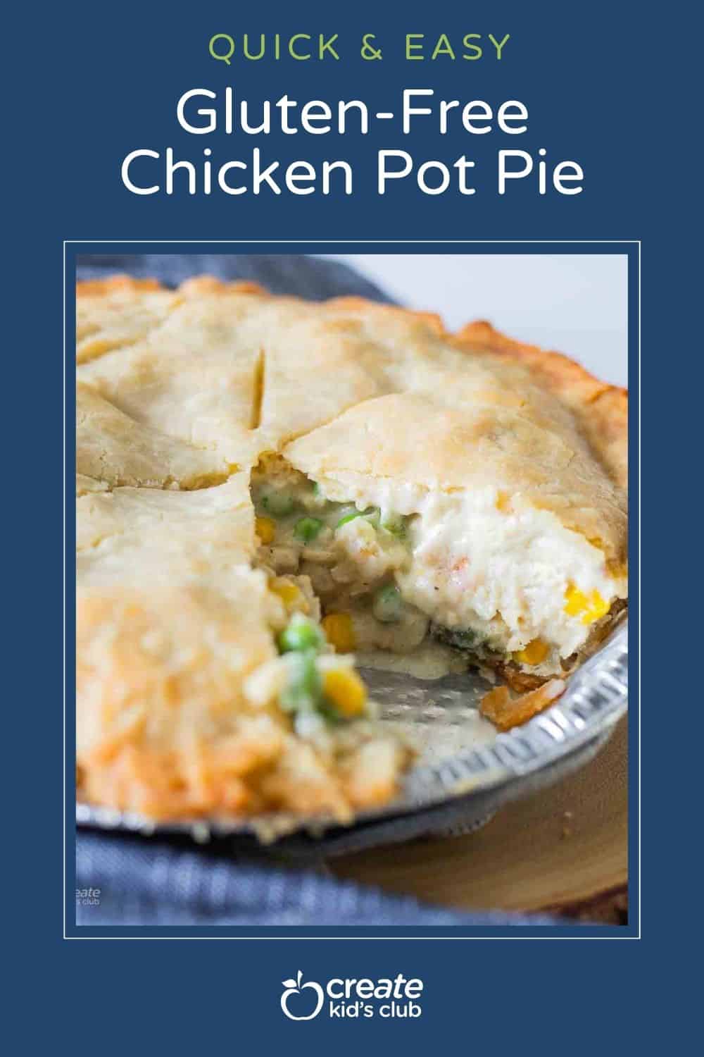 pin of a chicken pot pie