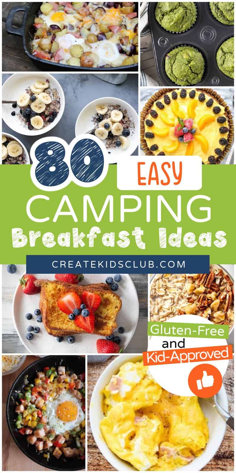 pin for easy camping breakfast ideas