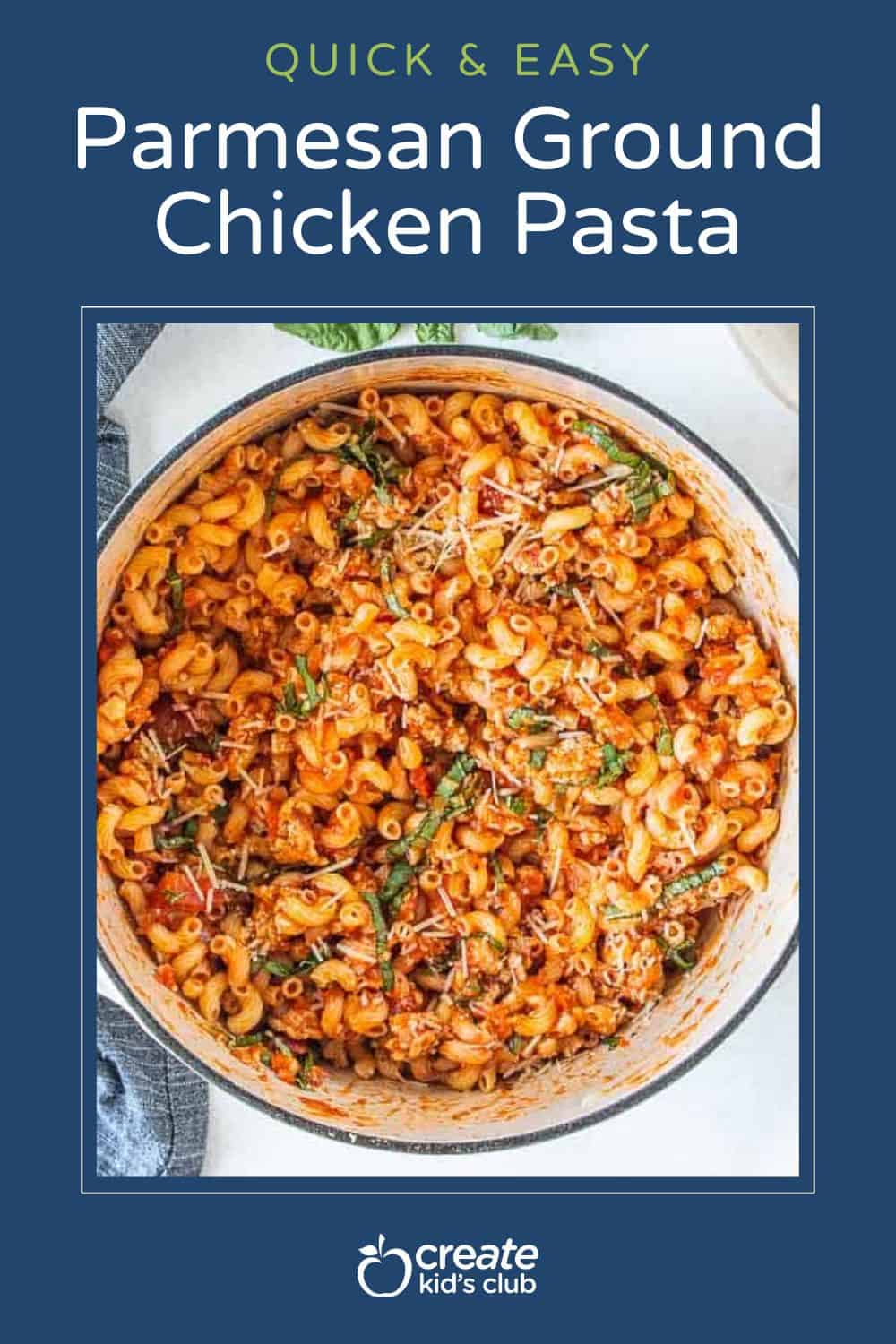 pin of Parmesan Ground Chicken Pasta