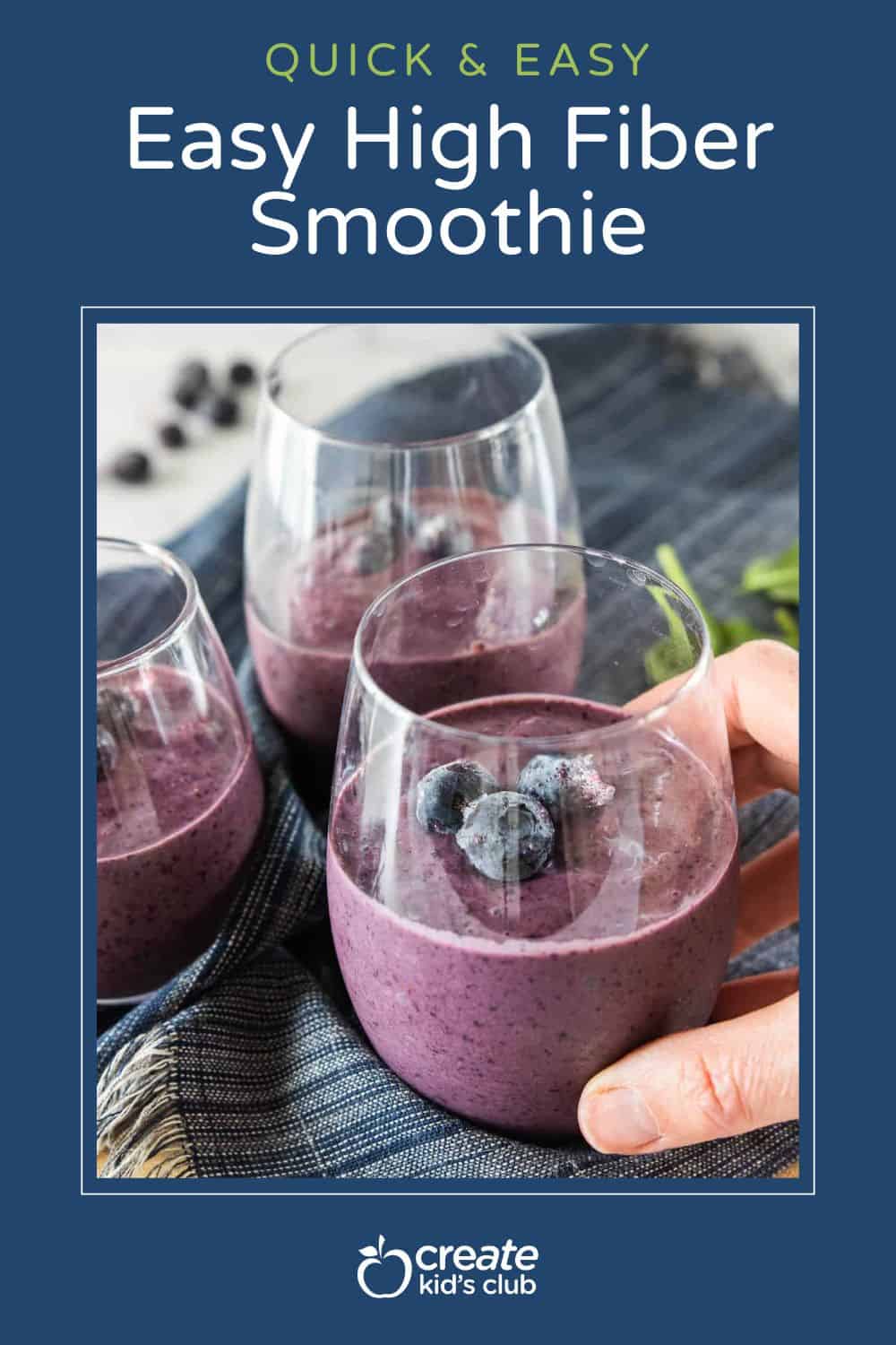 pin of high fiber smoothie